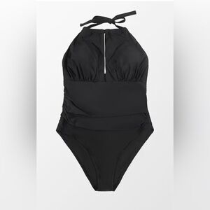 Cupshe black one piece swimsuit size L